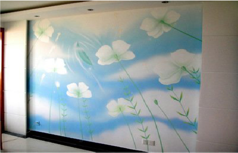 绵竹画墙绘怎么画好白云的蓬松感？