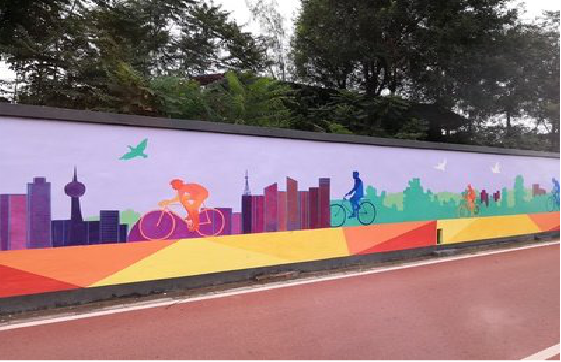 绵竹墙体彩绘-围墙